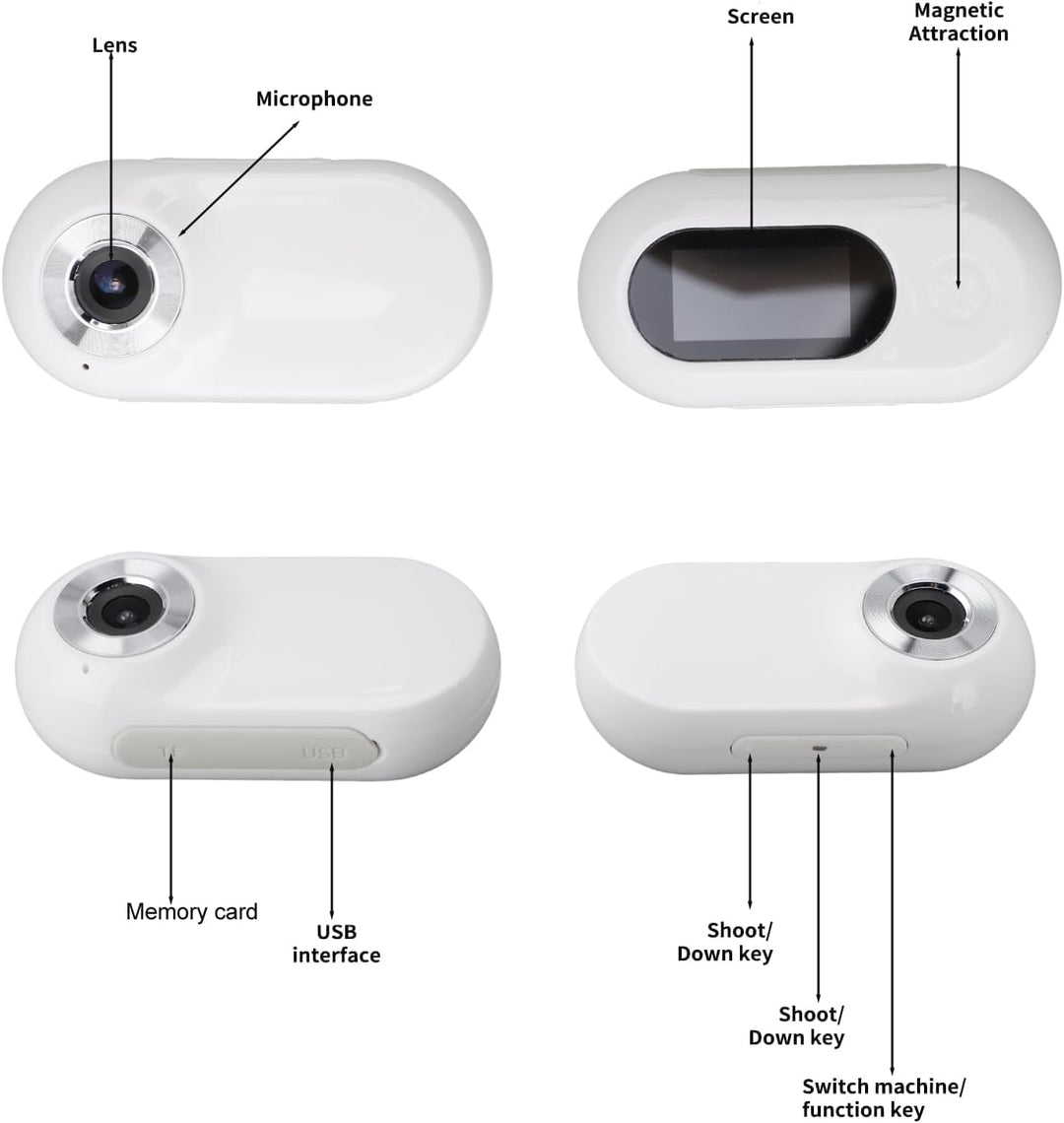 Pet Collar Kamera HD 1080P 170° Weitwinkel USB Wiederaufladbare Einstellbare Hund Katze Halsband Kam