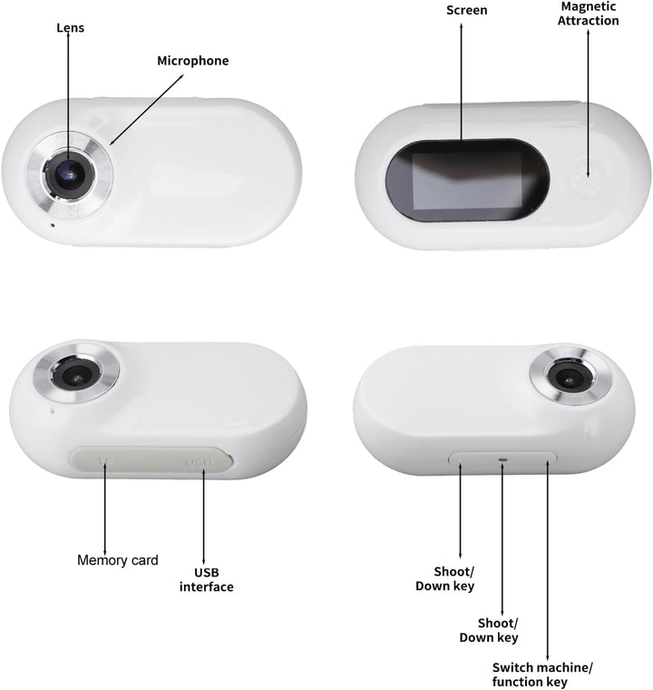 Pet Collar Kamera HD 1080P 170° Weitwinkel USB Wiederaufladbare Einstellbare Hund Katze Halsband Kam