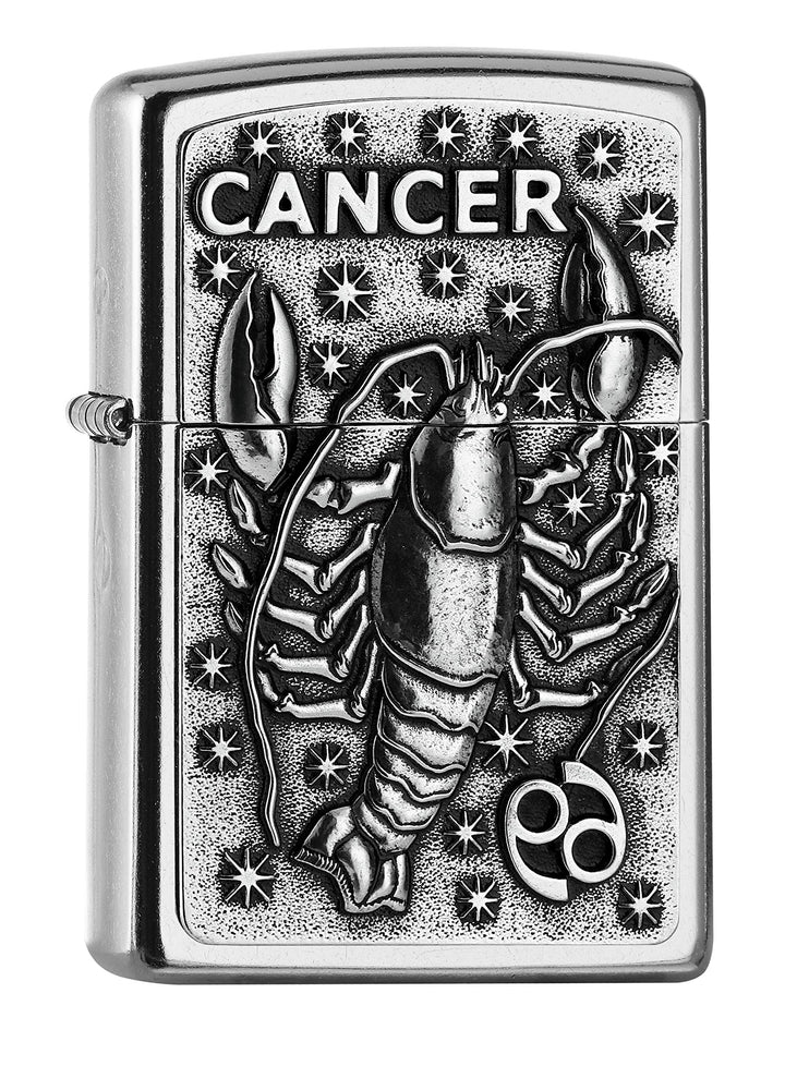 Zippo 2006504 PL 207 Cancer Tierkr. V19 Feuerzeug, Messing, Design, 5,83,81,2