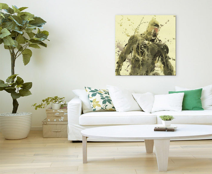 Crysis_4_60x60cm Splash Art Paul Sinus Aquarell, Gemälde, Kunstbild auf Leinwand