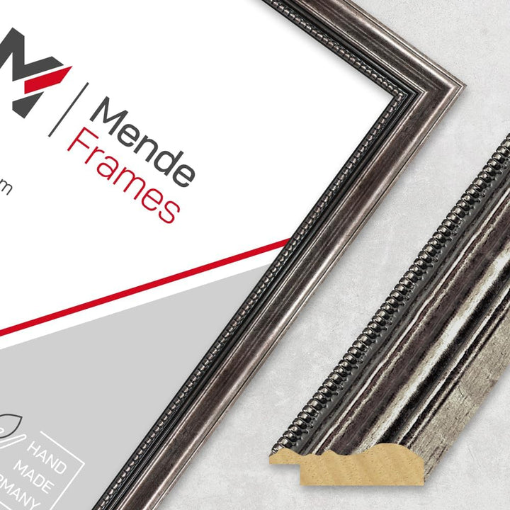 Mende Frames Bilderrahmen Antik 30x42cm DIN A3 I Farbe: Metall I Holzbilderrahmen I Fotorahmen I Bar