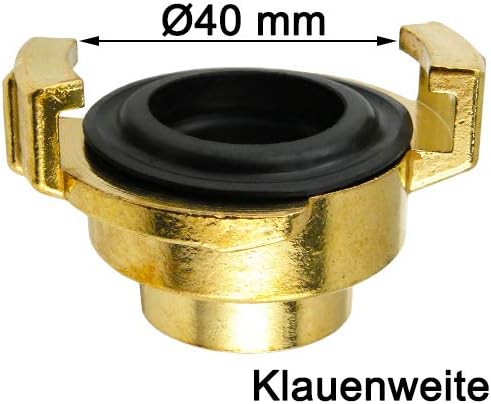 Fittingteile - Gartenschlauch-Schnellkupplungen mit Schlauchtülle - Klauenweite 40 mm (Ausführung: g