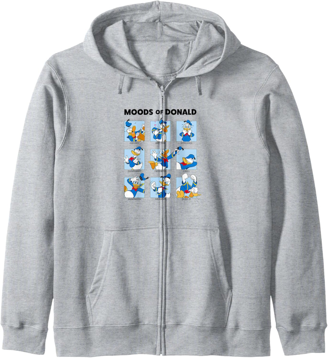 Disney Micky und seine Freunde Donald Duck Moods Box Up Kapuzenjacke