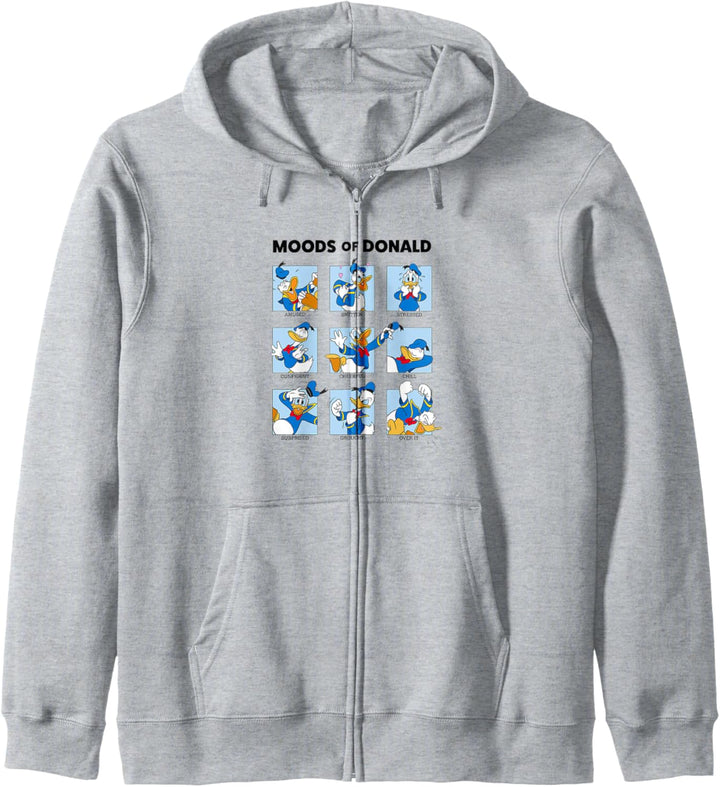 Disney Micky und seine Freunde Donald Duck Moods Box Up Kapuzenjacke