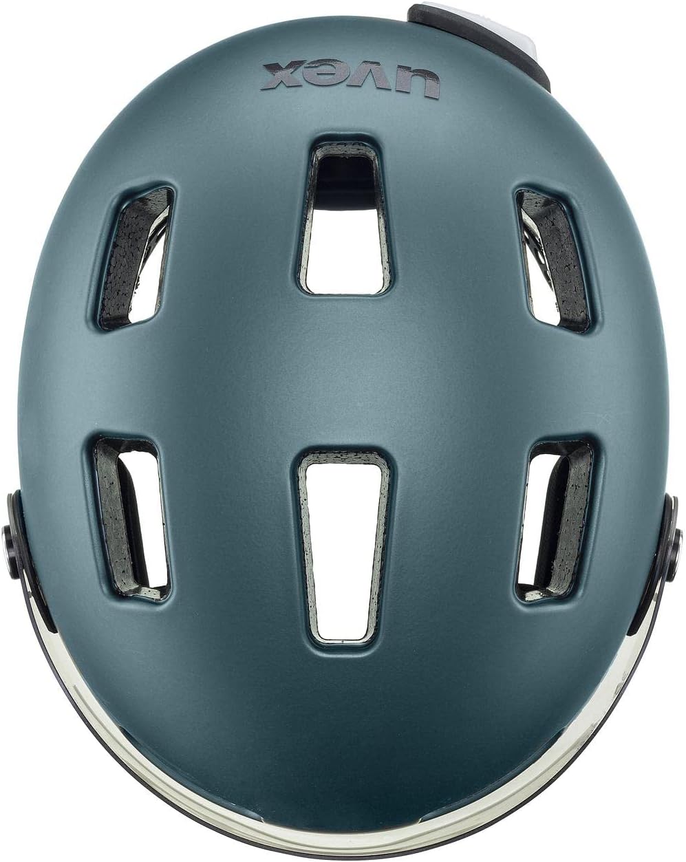 Uvex Rush Visor City Fahrrad Helm matt blau 2024 55-58 cm, 55-58 cm