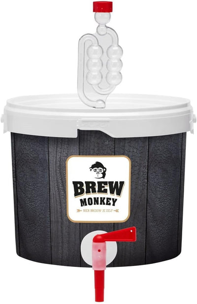 Brew Monkey® Bierbrauset Helles | Basic Set 5 Liter Bier | 6,4% Vol. | Bier Brauen Set | Männergesch