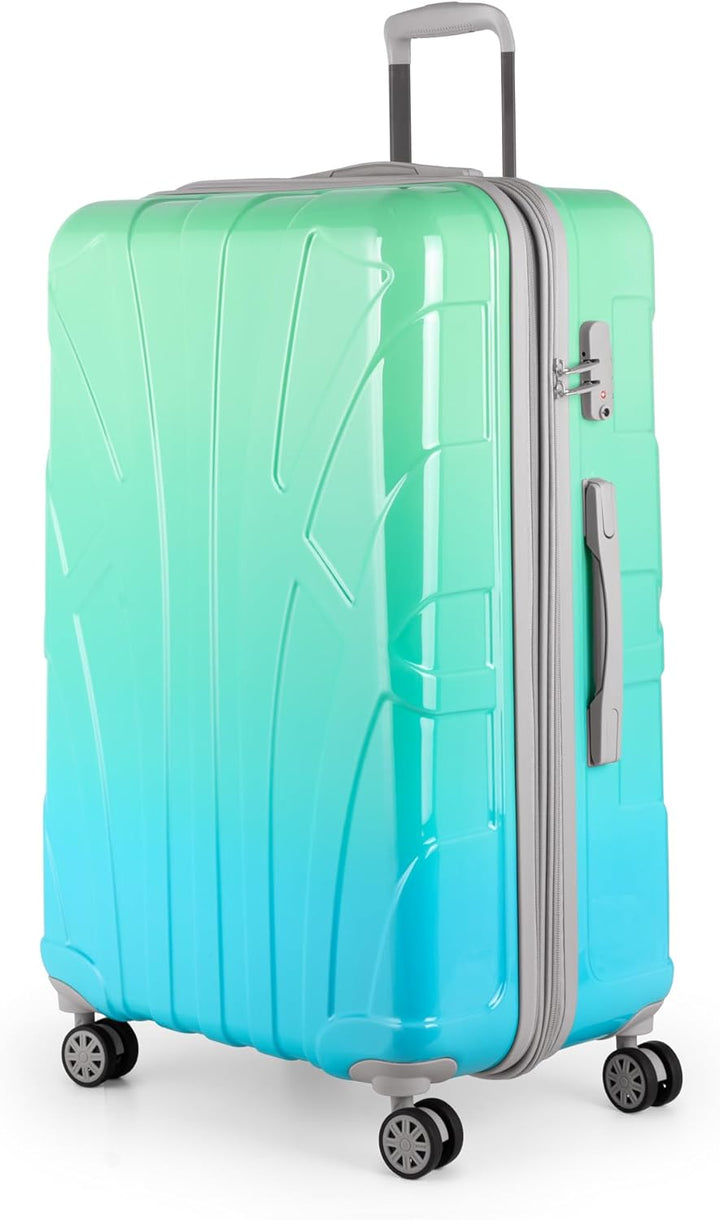 suitline - grosser Hartschalen-Koffer Koffer Trolley Rollkoffer XL Reisekoffer, TSA, 76 cm, ca. 96-1