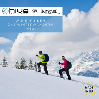 Inook AXM Schneeschuhe I Schneeschuhe mit Steighilfe I EU 36-47 I Schneeschuh Set mit praktischer Sc
