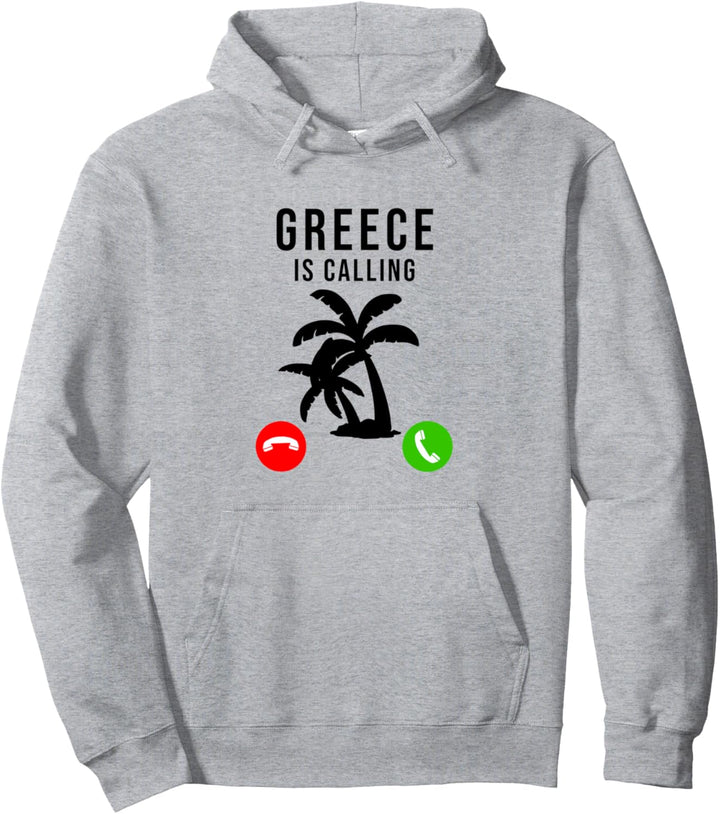 Greece Is Calling – Urlaubssouvenir-Palme Pullover Hoodie