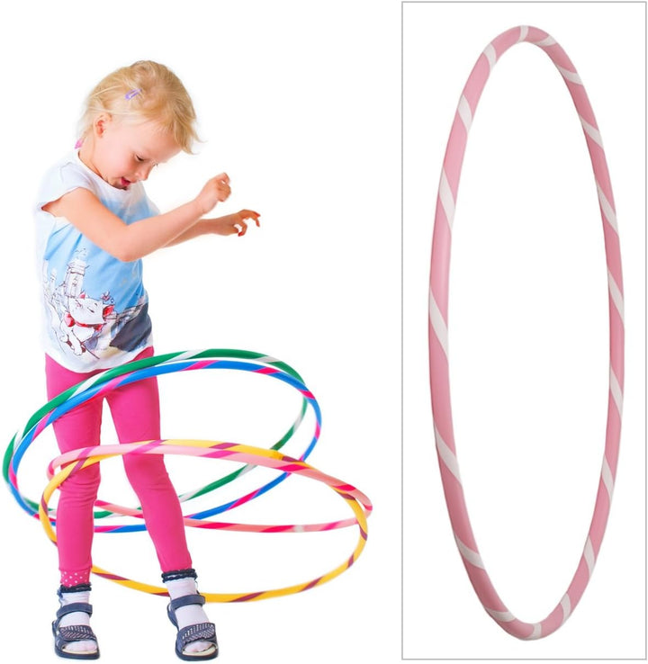 HOOPOMANIA Bunter Kinder Hula Hoop [Ø60cm - Ø80cm] Hula Hoop für Kinder in vielen Farben Ø60cm Pink-