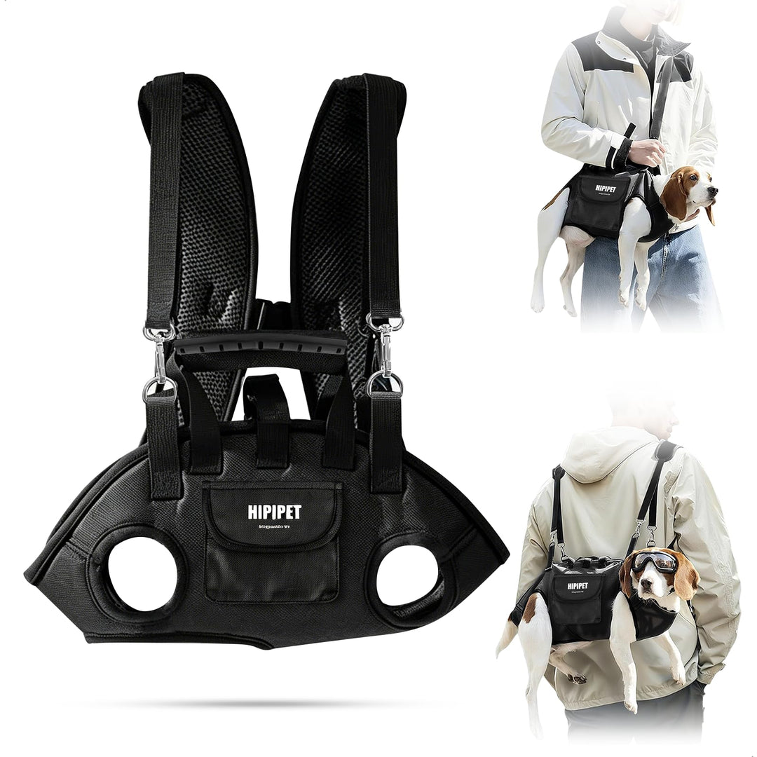 Hundetragetasche, Tragehilfe Hund Hundetragerucksack 2 in 1 Schulter und Rucksack, Verstellbare Trag