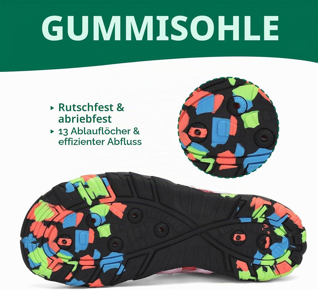 SAGUARO Kinder Badeschuhe rutschfeste Schnell Trocknend Aquaschuhe Gr.24-36 25 EU Stil 3 Pink, 25 EU