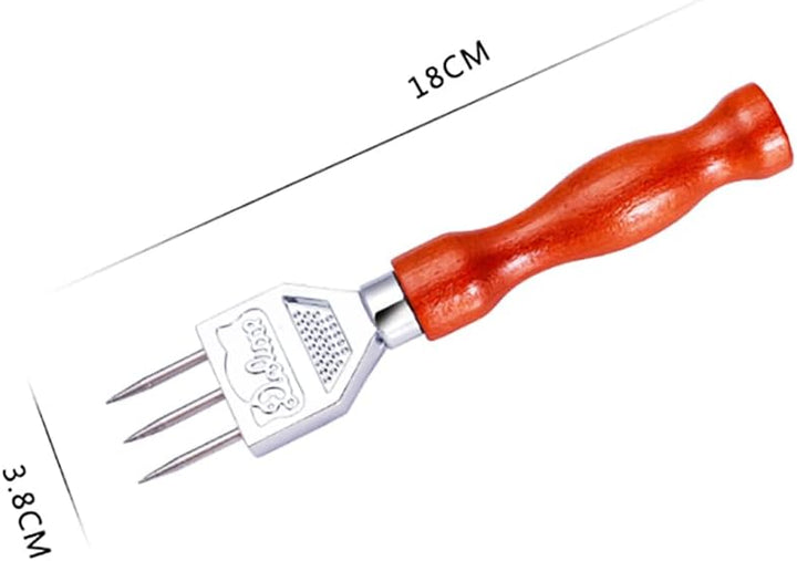 Edelstahl Eismeissel Pick Crusher mit Holzgriff Entfernung Pick Crushed Ice Tool Küche Bar Restauran