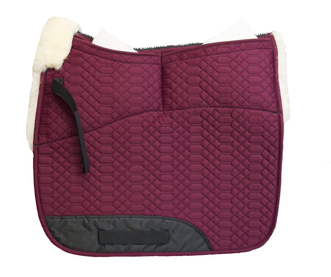 Engel Reitsport Lammfell Aufpolster Korrektur Schabracke Half Lined SCHABRA1AP-D-BOR-MED Stoff Borde