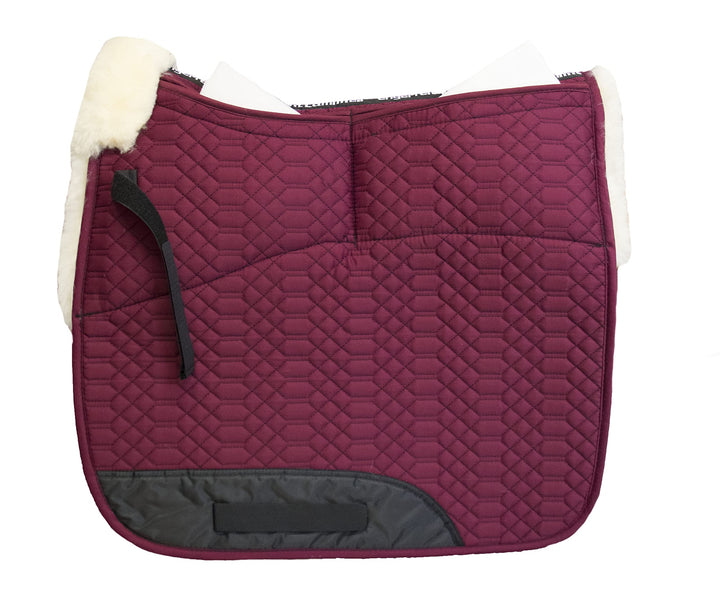 Engel Reitsport Lammfell Aufpolster Korrektur Schabracke Half Lined SCHABRA1AP-D-BOR-MED Stoff Borde