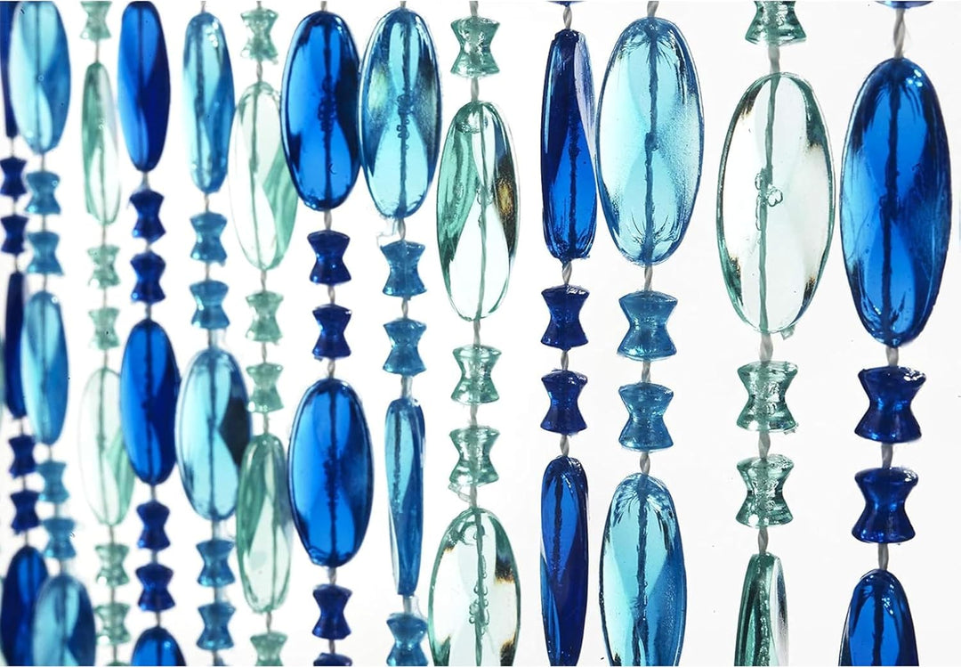 Kobolo Türvorhang Ocean Perlenvorhang - Balkon/Terrassentür - 90x200 cm