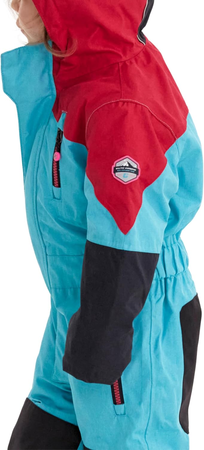 Killtec Unisex Kinder Kesley Mini Skioverall/Schneeanzug Mit Kapuze 110-116 Türkis, 110-116 Türkis