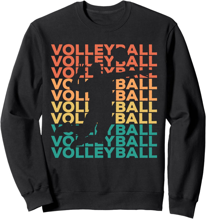 Retro Vintage Volleyball Geschenk für Volleyballspieler Sweatshirt