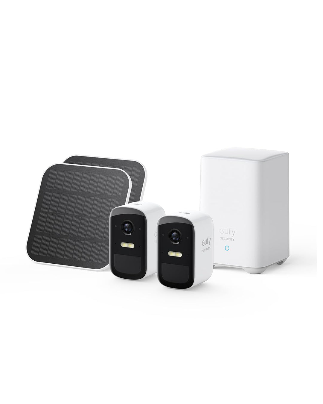 eufy Security eufyCam 2C 2-Kamera-Set, Solarpanel, Überwachungskamera Aussen Solar, Kabelloses Überw