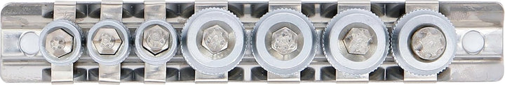 BGS 7098 | Schraubenausdreher-Bit-Einsatz-Satz | Antrieb Innenvierkant 6,3 mm (1/4") / 10 mm (3/8")