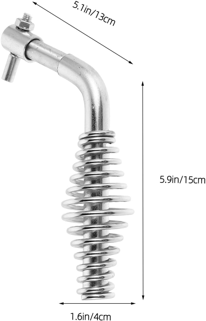 Amosfun Griff Heizung aus Metall für Kaminöfen und Heizkessel Hitzebeständiger Ersatz Türgriff mit E