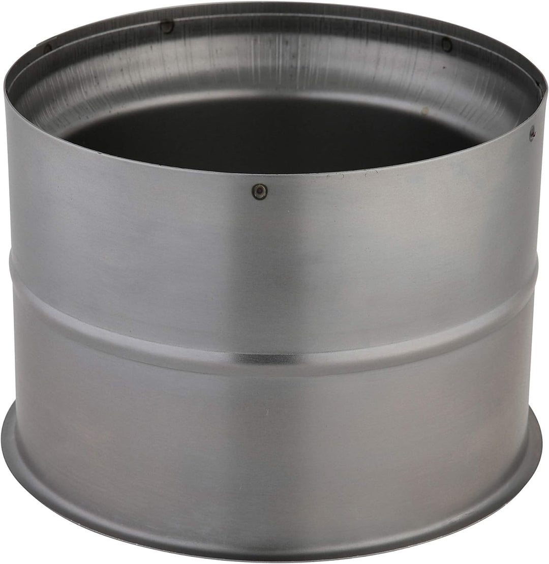 Kamino 331855 Flam Wandfutter doppelt in Silber, für Senotherm beschichtete Ofenrohre 1 mm, Doppelwa