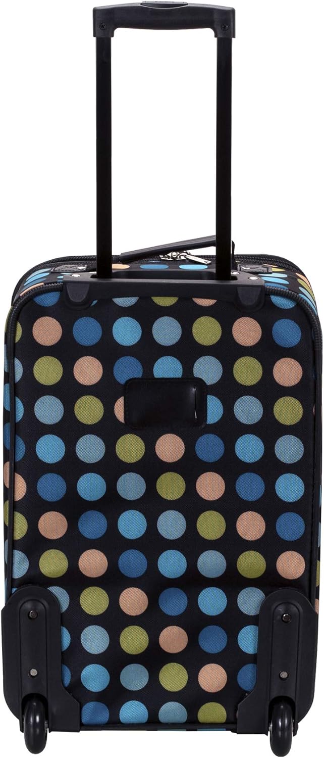 Rockland Polka Softside Gepäck-Set, aufrecht stehend, Multi/Blue Dot, 4-Piece Set (14/19/24/28), Pol