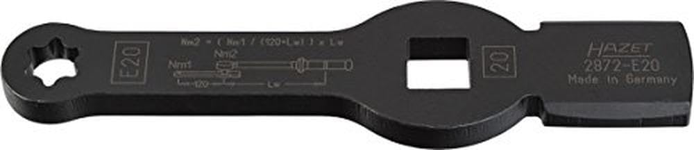 HAZET TORX Schlag-Schlüssel 2872-E24 | mit 2 Schlagflächen | zur Betätigung von TORX Schrauben, Brem