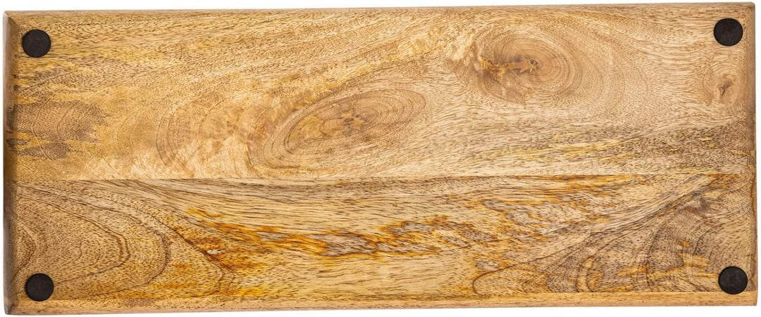 casamia Holztablett Tablett Holz 50x20cm Serviertablett Serviertablett Deko Tablett aus Mangoholz ma
