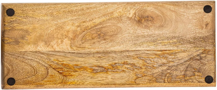 casamia Tablett Serviertablett Dekotablett Holztablett Holz Deko Tablett Mangoholz massiv Farbe Tabl