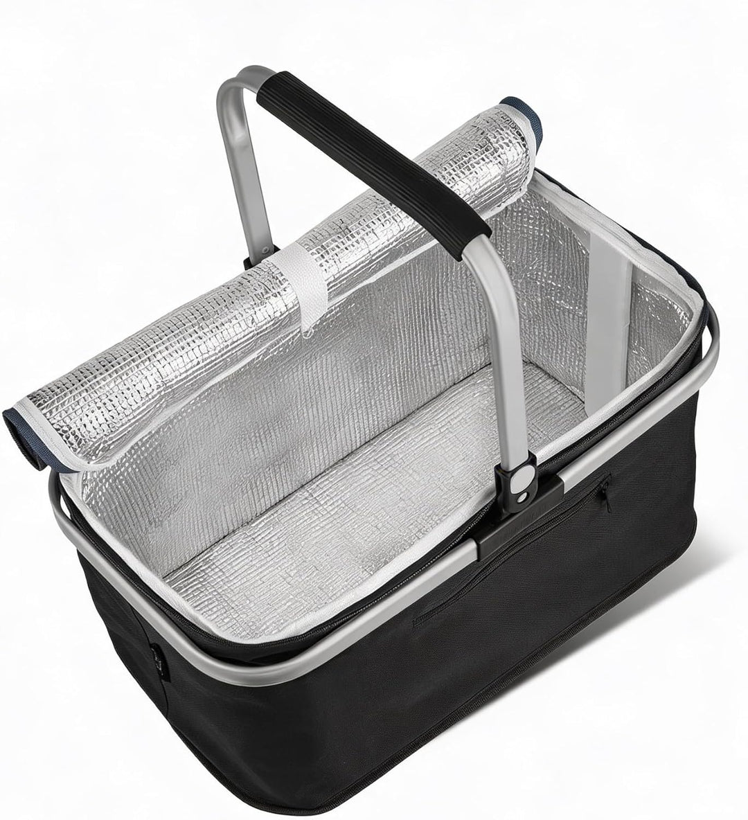 2 Stück 24L Einkaufskorb Gross Isolierkorb Kühlkorb Kühltasche Picknickkorb Thermotasche Kühltasche
