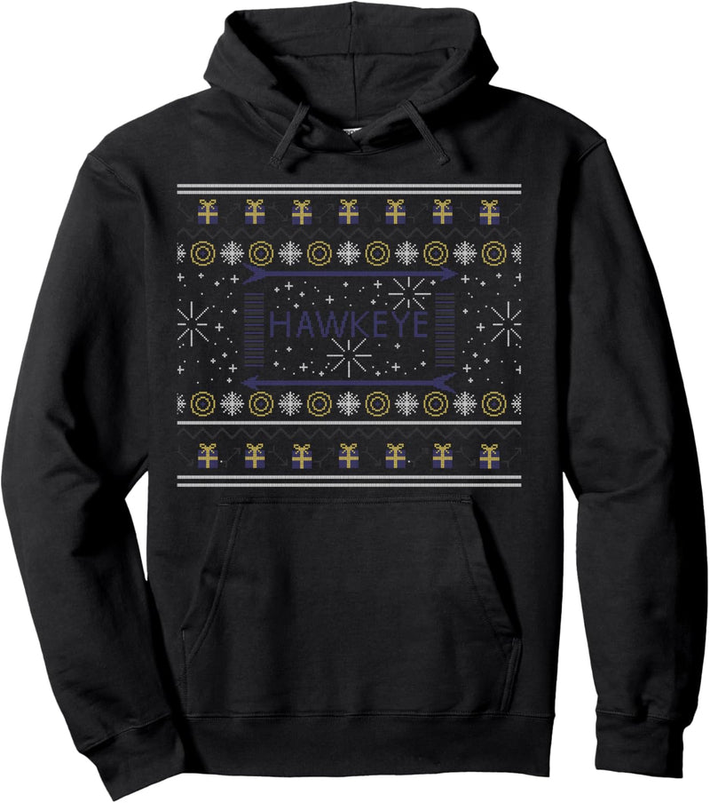 Marvel Hawkeye Ugly Christmas Sweater Holiday Pullover Hoodie