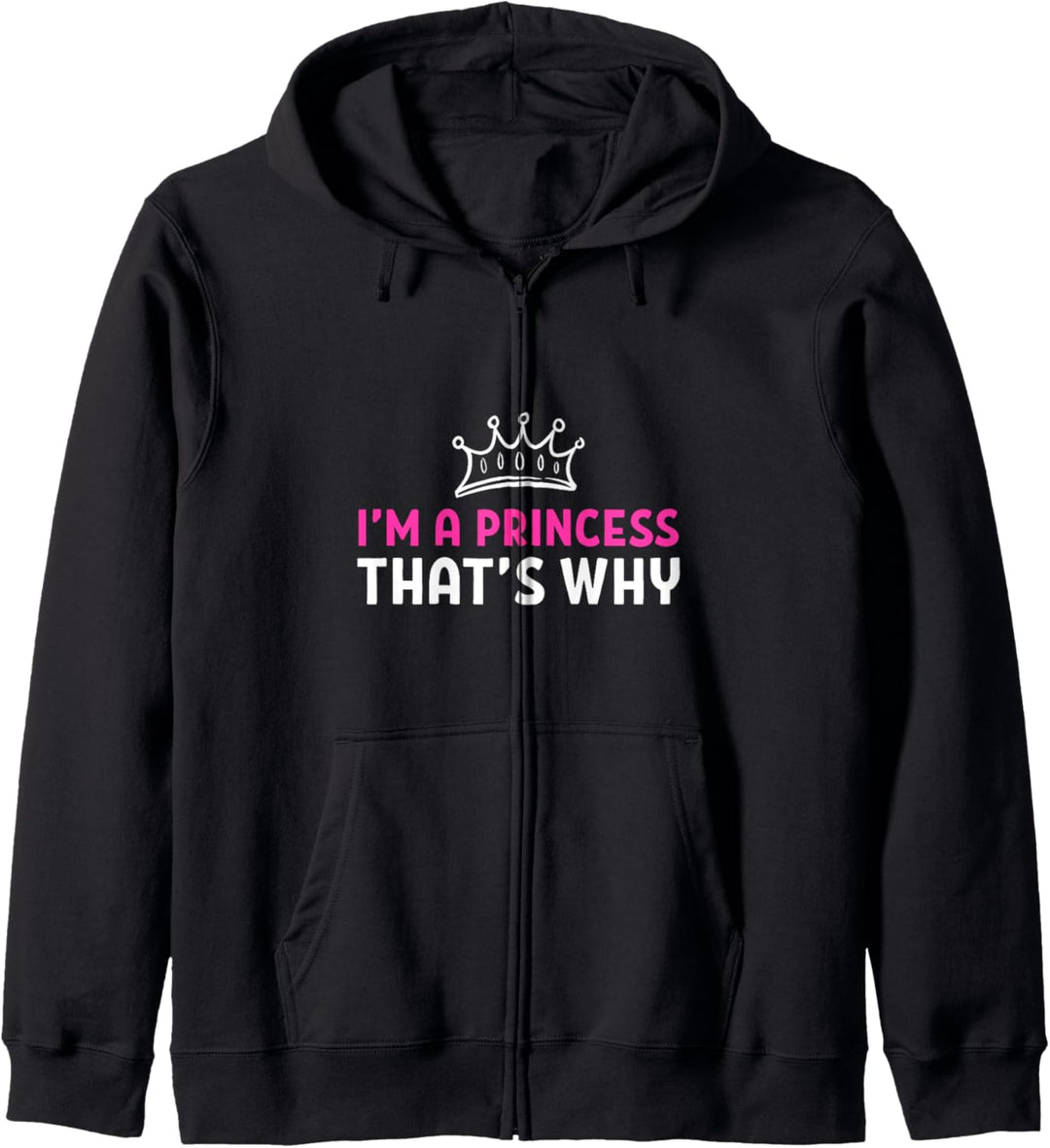 Ich bin eine Prinzessin GLAT-Mädchen Kapuzenjacke