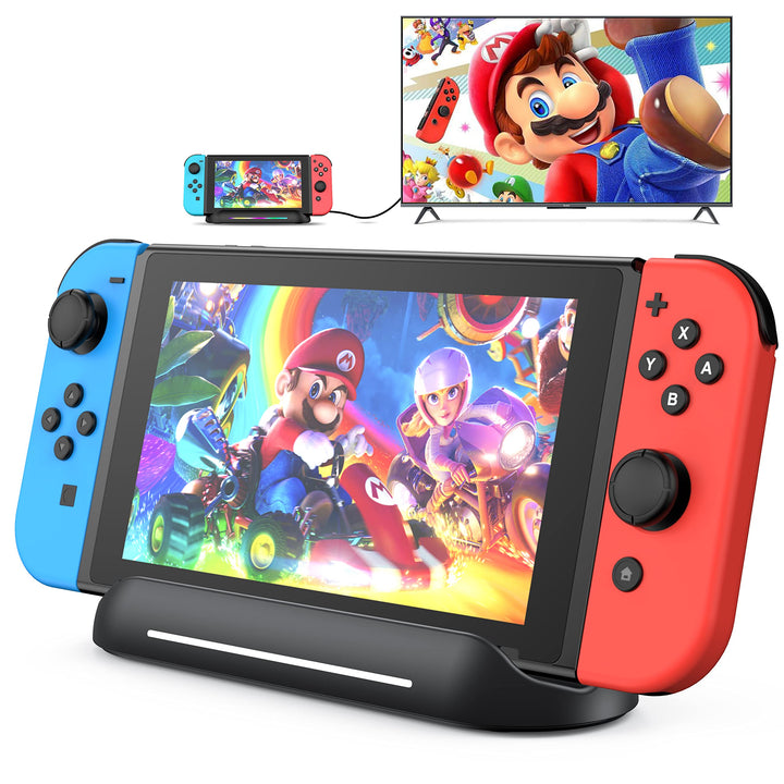 GKEAPZA 5-in-1 TV-Dock Station kompatibel mit Nintendo Switch/OLED – tragbarer HDMI-Dock mit USB 2.0