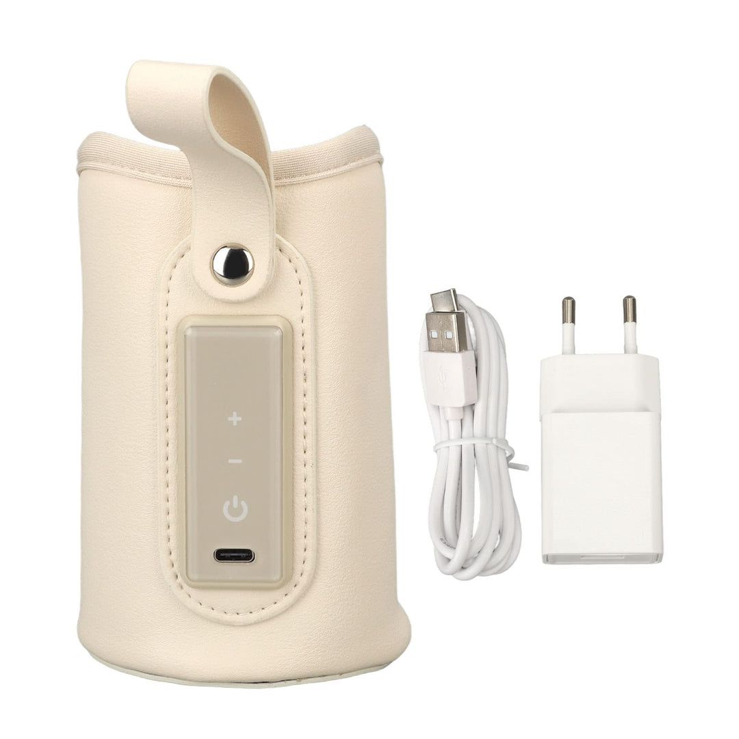 Flaschenwärmer, Einstellbare Temperatur, LCD-Display, Tragbarer USB-Milchflaschen-Wärmespeicher für