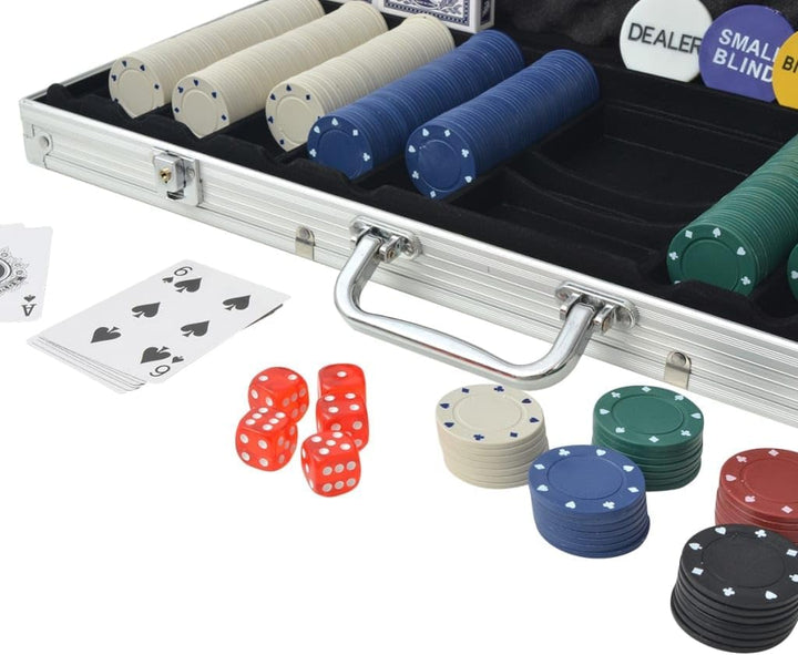 vidaXL Pokerspiel mit 500 Chips aus Aluminium 1, 1