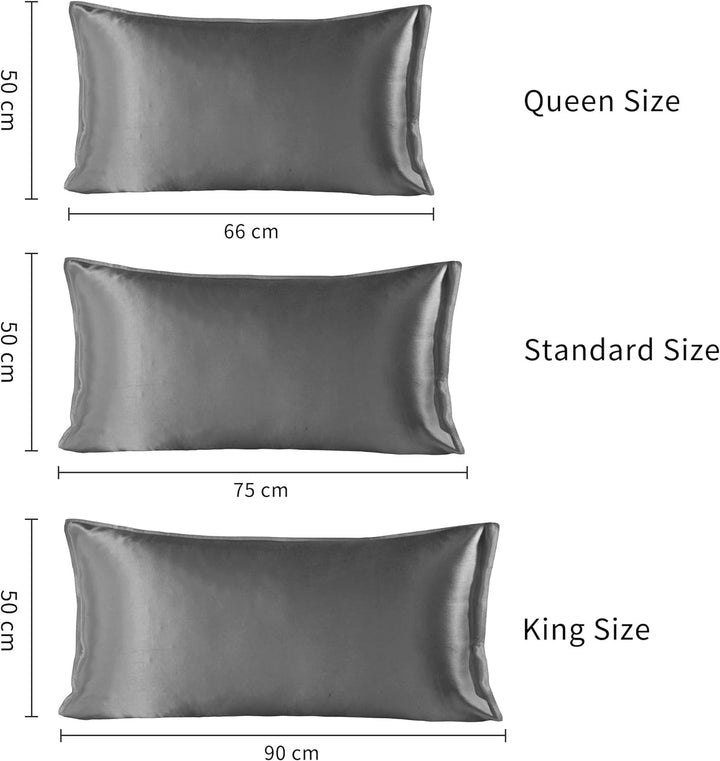 SHARE SILK 22 Momme Seiden Kissenbezug, 100% Maulbeerseiden Kissen für Haar und Haut mit Umschlagver