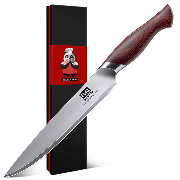 SHAN ZU Allzweckmesser 15cm, Japanisches Kochmesser für Gemüse, Küchenmesser mit Scharfer Klinge aus