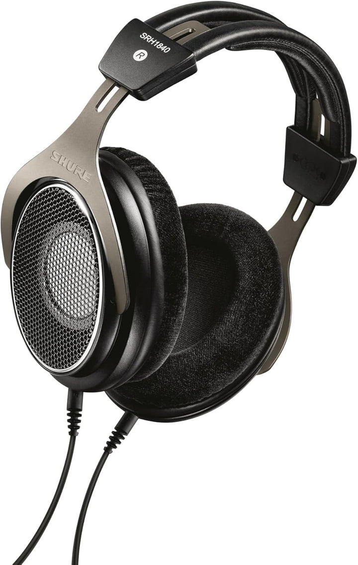 Shure SRH1840, offener Kopfhörer/Over-ear, High-End, geräuschunterdrückend, Kabel austauschbar, Velo