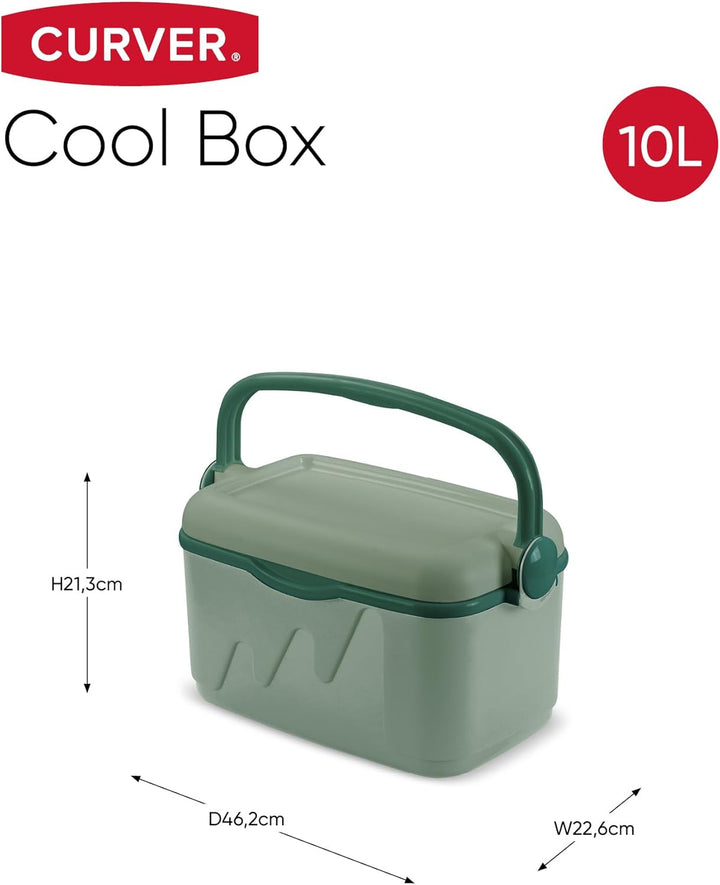 Curver Kühlschrank 10 Liter - 42,8 x 23 x 26,5 cm - Grün