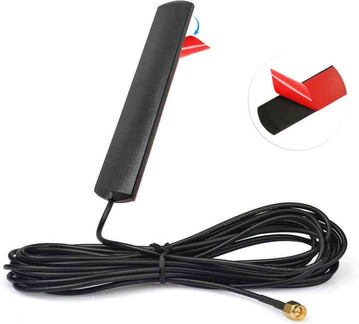Eightwood DAB+ Antenne SMA Adapter DAB Auto Radio Antenne Patch Aerial Glas Mount Windshield Antenne