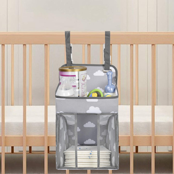 Hanging Windel Organizer, Baby Windel Caddy Organizer mit mehreren Taschen Windel-Aufbewahrungsorgan