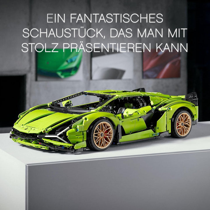 LEGO 42115 Technic Lamborghini Sián FKP 37 Rennwagen, Modell-Bauset für Erwachsene, Geschenkidee für