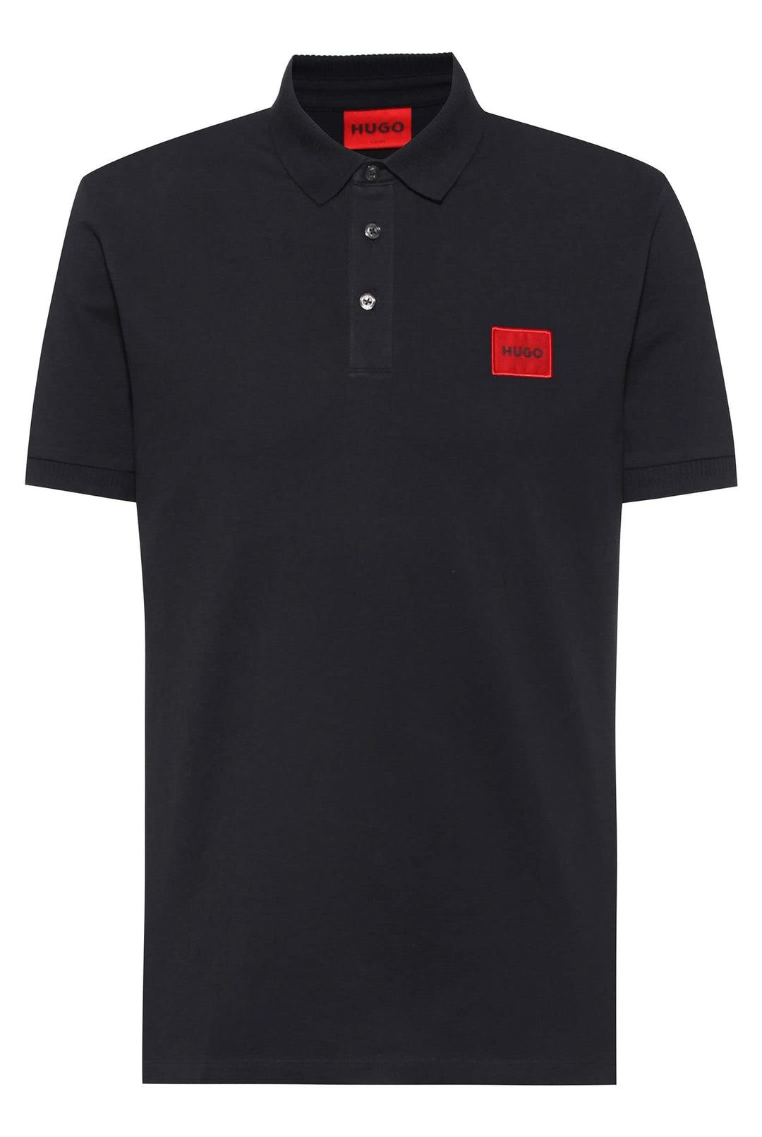 HUGO Herren Dereso222 Slim-Fit Poloshirt aus Baumwoll-Piqué mit Logo-Label, Black001