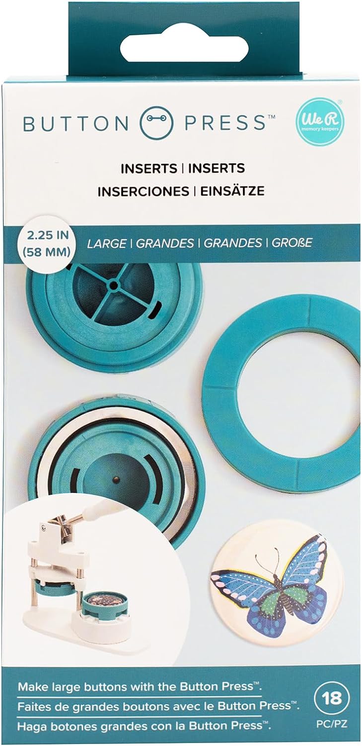 AMERICAN CRAFTS / WE R MEMORY Knopfleiste, gross 661081 Grösse L (58 Mm), Grösse L (58 Mm)