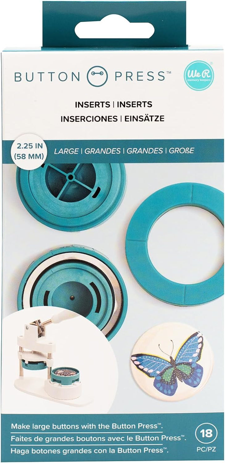 AMERICAN CRAFTS / WE R MEMORY Knopfleiste, gross 661081 Grösse L (58 Mm), Grösse L (58 Mm)