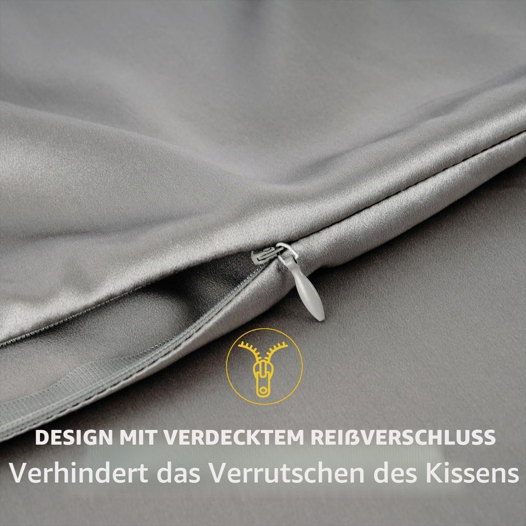 ZIMASILK Kissenbezug aus 100% Seide für Haare und Haut. Doppelseitige 19 Momme Reine Maulbeerseide K