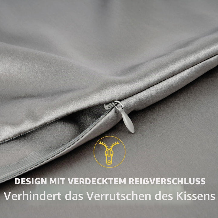 Zimasilk 100 % Maulbeer-Seide, Kissenbezüge für Haar und Haut, 19 Momme Seide, beidseitig, 1 Stück,