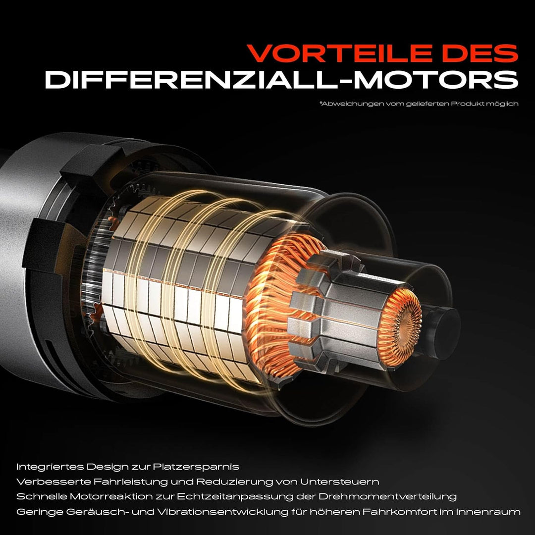 Frankberg 1x Hinterachsdifferential Motor Kompatibel mit C-a-y-e-n-n-e 9PA T-o-u-a-r-e-g 7L6 7L7 7LA