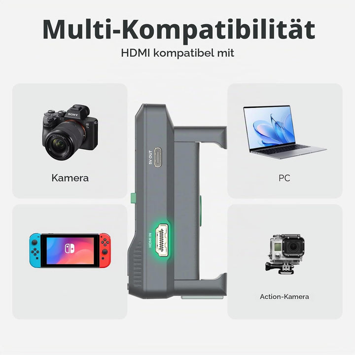 Accsoon SeeMo 4K für Android, tragbares 4K-HDMI-Videoaufnahme- und Streaming-Gerät, H.264-Encoder, U